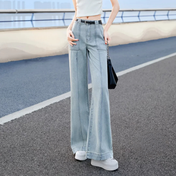 Long-Leg Effect High-Waisted Jeans