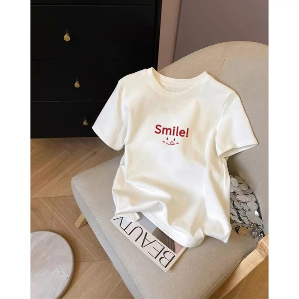 Cropped Slimming Short Sleeve Top